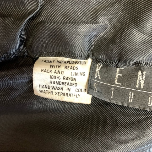 Vtg Beaded Floral Lined Vest - Picture 7 of 12